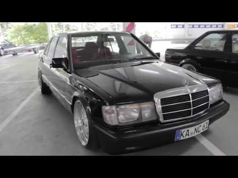 Mercedes-Benz 190E W201 black with 19" BBS polished | BodyLowTion | TurboDay 3.0