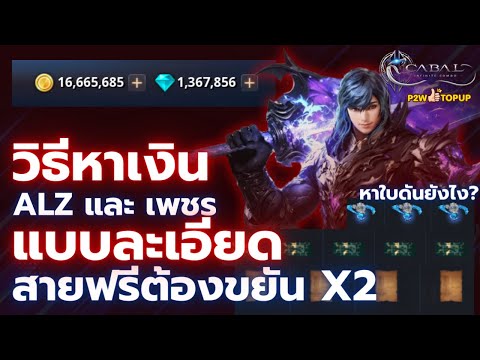 วิธีการหา Alz และ GEM ช่วงต้นเกม แบบละเอียด หาใบดันจากไหนได้บ้าง ? 