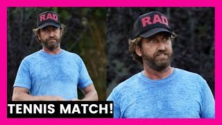 Gerard Butler | Gerry spotted at the court after TENNIS MATCH by the paparazzi in Los Angeles!