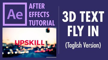 After Effects Tutorial - 3D Text Fly In (Taglish Version)