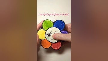 dandy fidget spinner tutorial #dandysworld #fidgettoys #papercraft #satisfying #paper #sticker