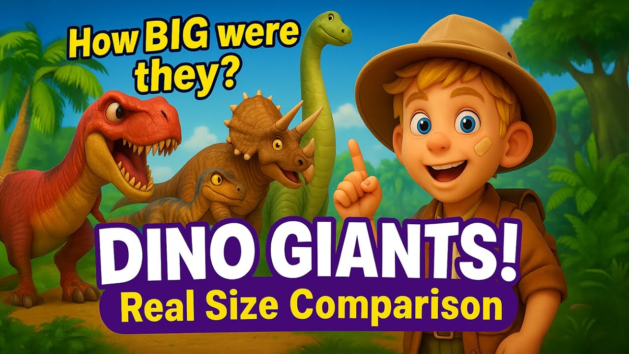 🦖 Dino Science Adventure! Amazing Size Comparisons of Giant Dinosaurs