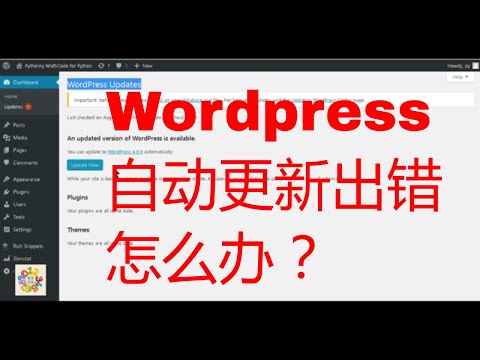 Wordpress自动更新出错怎么办？Windows服务器上的解决方案
