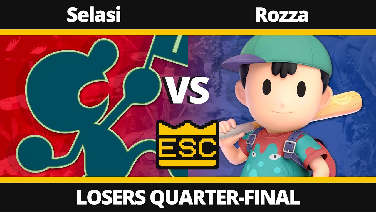 ESC 20 Losers Quarter-Final - Selasi (Mr. Game & Watch) Vs. Rozza (Ness) - SSBU Local Tournament