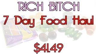 Our Cheap Ass Grocery Haul $41.49 - RICH BITCH COOKING