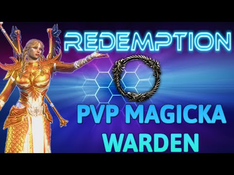 ESO► Flames of Ambition Mag Warden PVP Build + Gameplay (Aggressive)