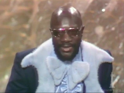 Isaac Hayes winning an Oscar for "Shaft"