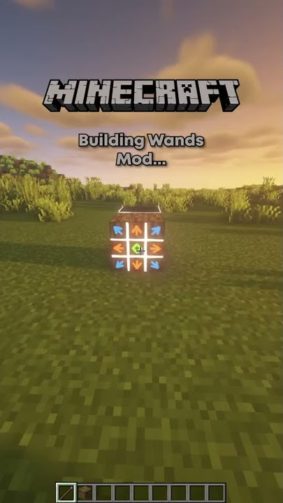 MINECRAFT Building Wands Mod!🪄 (Fast Building!)