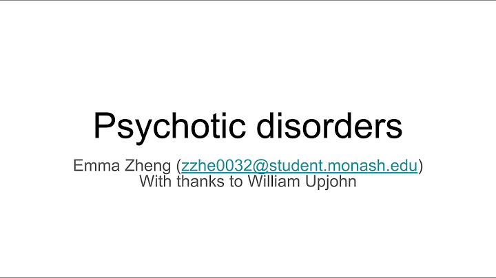 2024 Year 4C Psychotic Disorders Revision Lecture | PsySOM