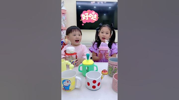 讓姐弟倆愛上喝水，買幾個水杯就輕鬆解決！#funny#萌娃#cute