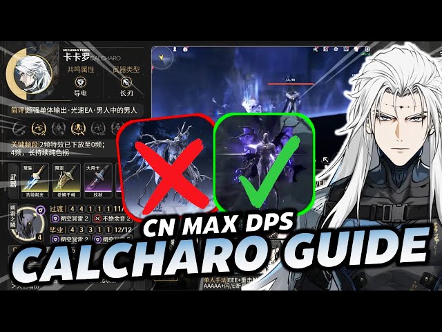 I AM THE STORM | Calcharo Max DPS Rotation / Builds Feat. Sanhua u0026 Jianxin Guide class=