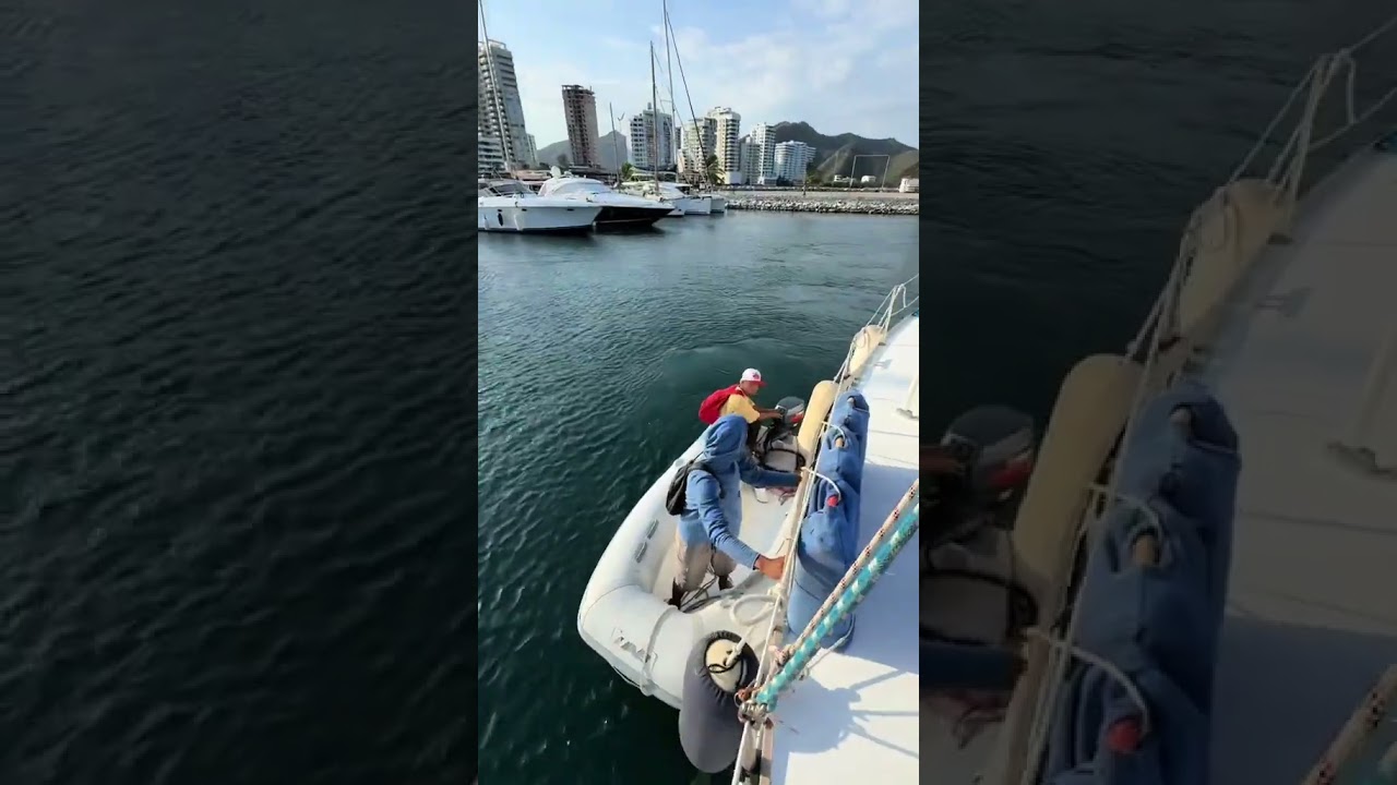 ⁣Towing our 10 ton sailboat 😤⛵️