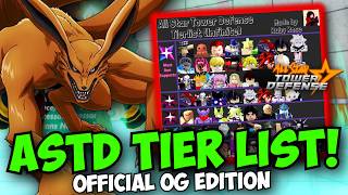 OG ASTD  Tier List! (Best Raid, Infinite, Support & Element Units!)