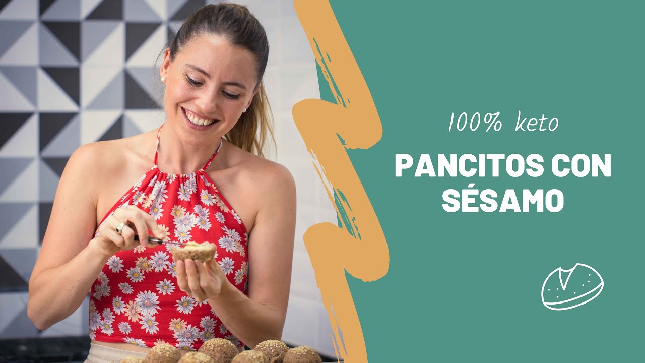 Pancitos con sésamo 🍞 versión keto