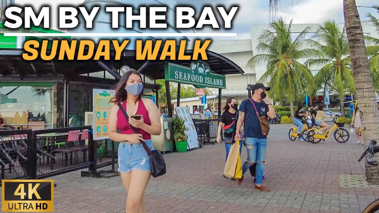 SM MOA SEASIDE | SM BY THE BAY Sunday Afternoon Walk [4K] Philippines - April 2022