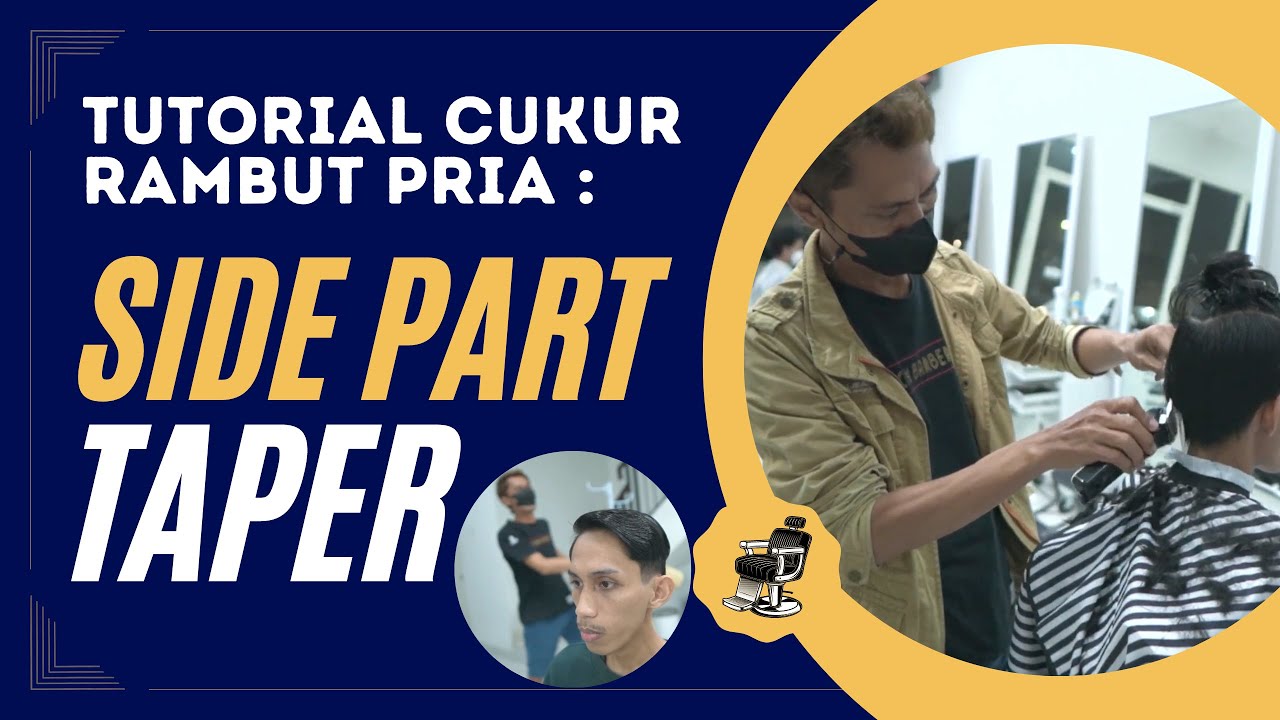 (HAIRCUT TUTORIAL) SIDE PART TAPER - YouTube