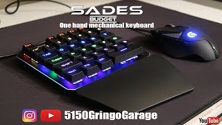 SADES mechanical one hand keyboard (amazon budget)