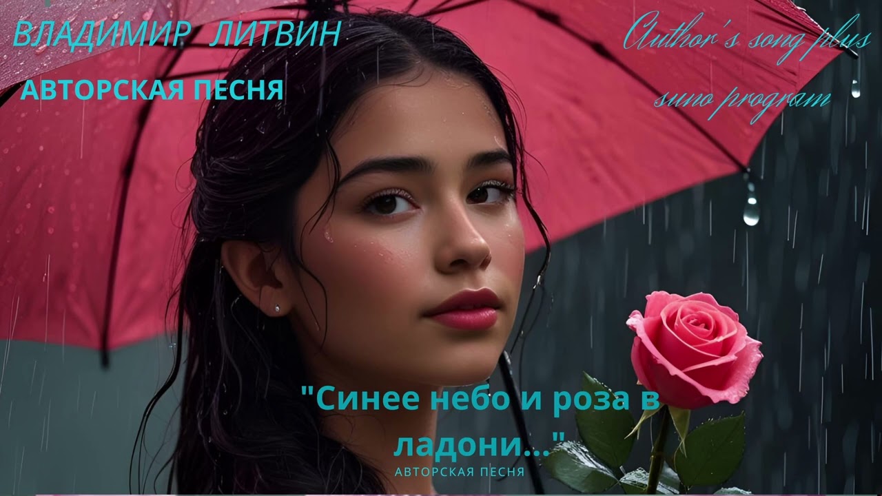 ❤️"Синее небо и роза в ладони..."О той самой, где даже дождь кажется тёплым. 2025 г.