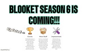 BLOOKET SEASON 6 IS COMING!!!
