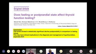 ISPAE-ACES: Subclinical Hypothyroidism by Dr. Shriraam Mahadevan