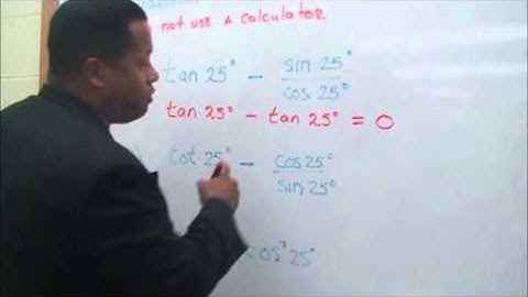THE PROFESSOR:Trigonometric Identities Lesson IIIA
