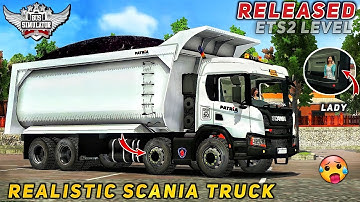 download ETS2 LEVEL SCANIA TRUCK MOD for bus simulator indonesia | BUSSID V4.2 | #bussidmods