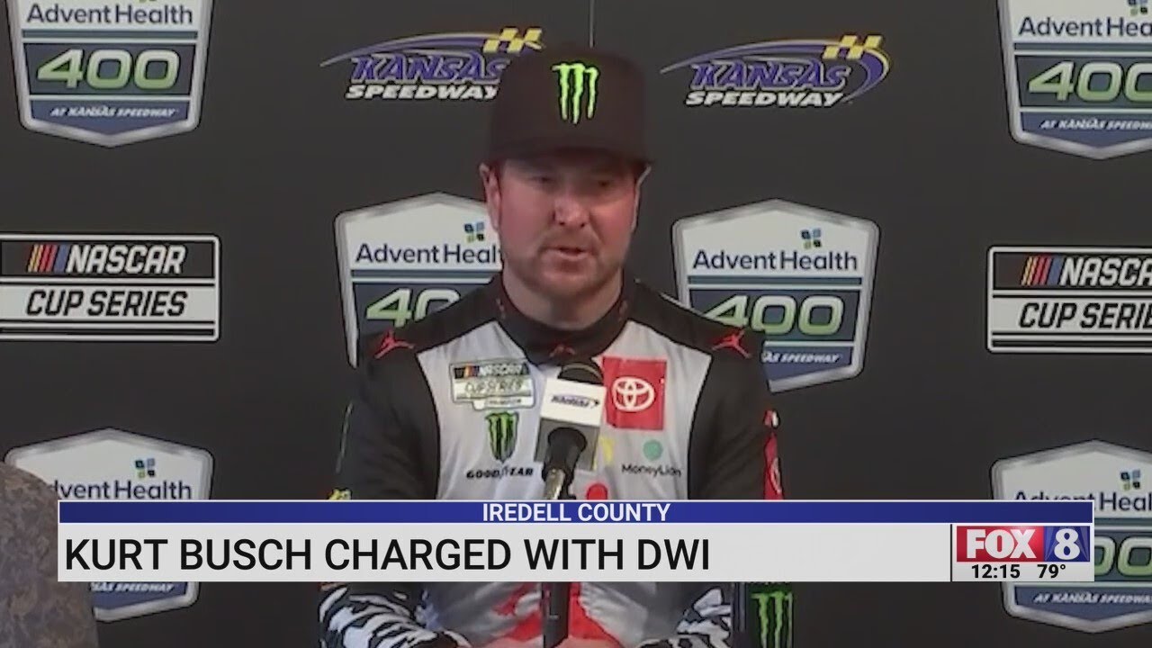 Former NASCAR star Kurt Busch charged with DWI in North Carolina YouTube