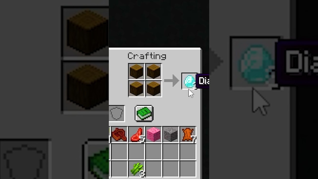 eu troquei todos os craftings do Minecraft