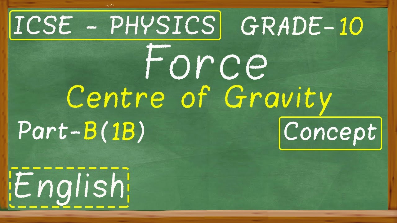 #selinapublication | Force | Centre of gravity | Part - B | concept ...