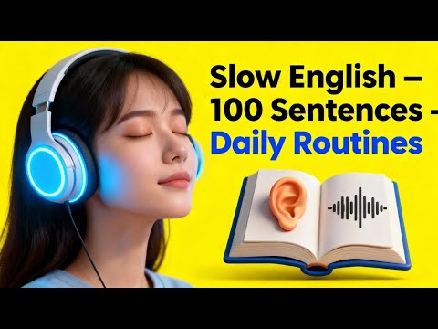 How to Learn English | 100 Daily Routine English Sentences | Listening ...
