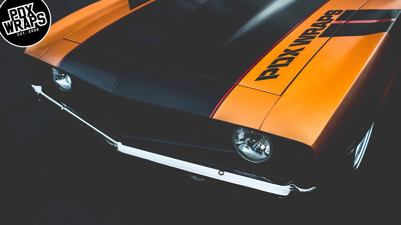 Satin Orange PDX Wraps Camaro