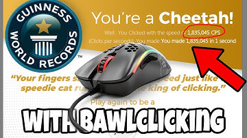 Beating ALL Cps World Records using Bawlclicking (100+ cps)