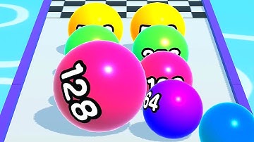 Ball Run 2048 Merge Number ! MAX LEVELS Gameplay Walkthrough New Update Part 615 android, ios