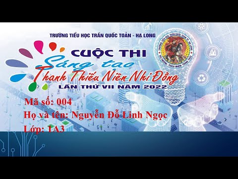 Video Mã số 004: Nguyễn Đỗ Linh Ngọc - Lớp 1A3 - YouTube