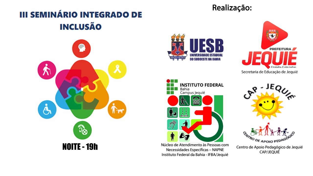 Webnário - III Seminário Integrado de Inclusão (noite) 