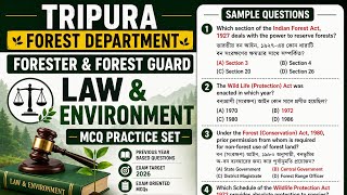 Forester &amp; Forest Guard Law and Environment Sample Questions
