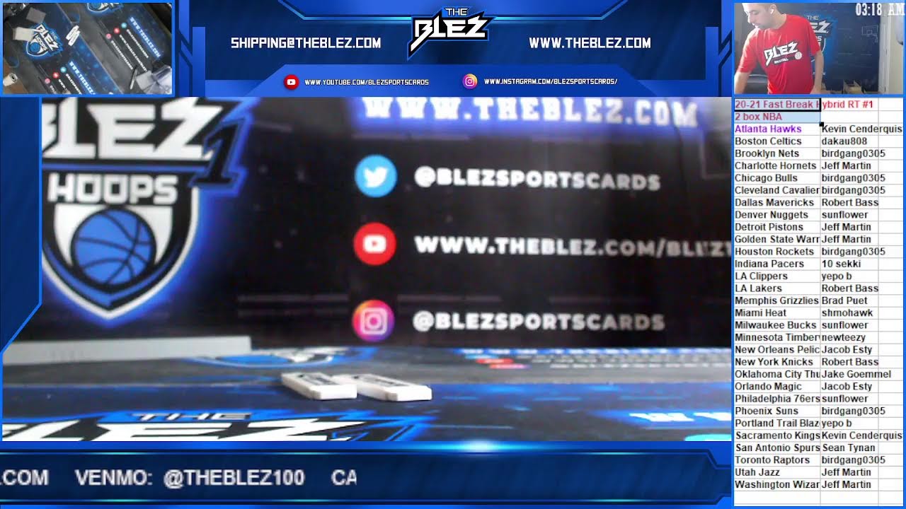 Blez Sports Cards Live Stream YouTube