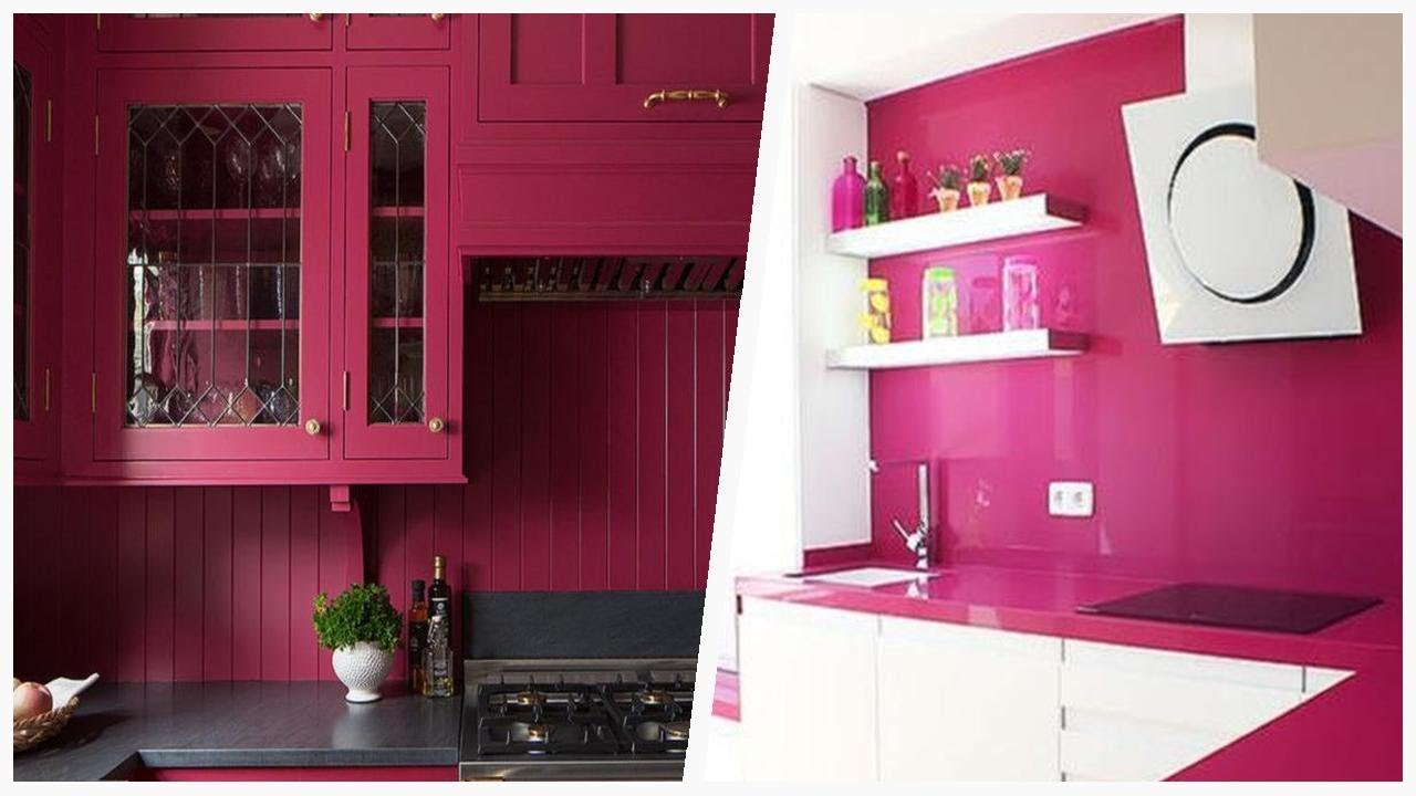 75 Pink Kitchen With Pink Backsplash Design Ideas You'll Love ⭐ - YouTube
