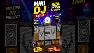 🔥 Mini Cardboard DJ Setup 2026 | DIY DJ Sound System #experiment #scienceproject #shorts