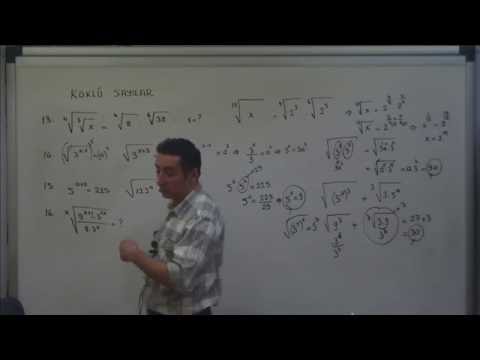 YÖS Matematik 1 Köklü Sayılar - 2 / E-KURS Online YOS Kursu - YOS Dersleri