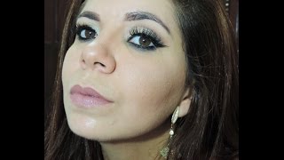 Maquiagem Dourado Clean - Com produtos inusitados ;)