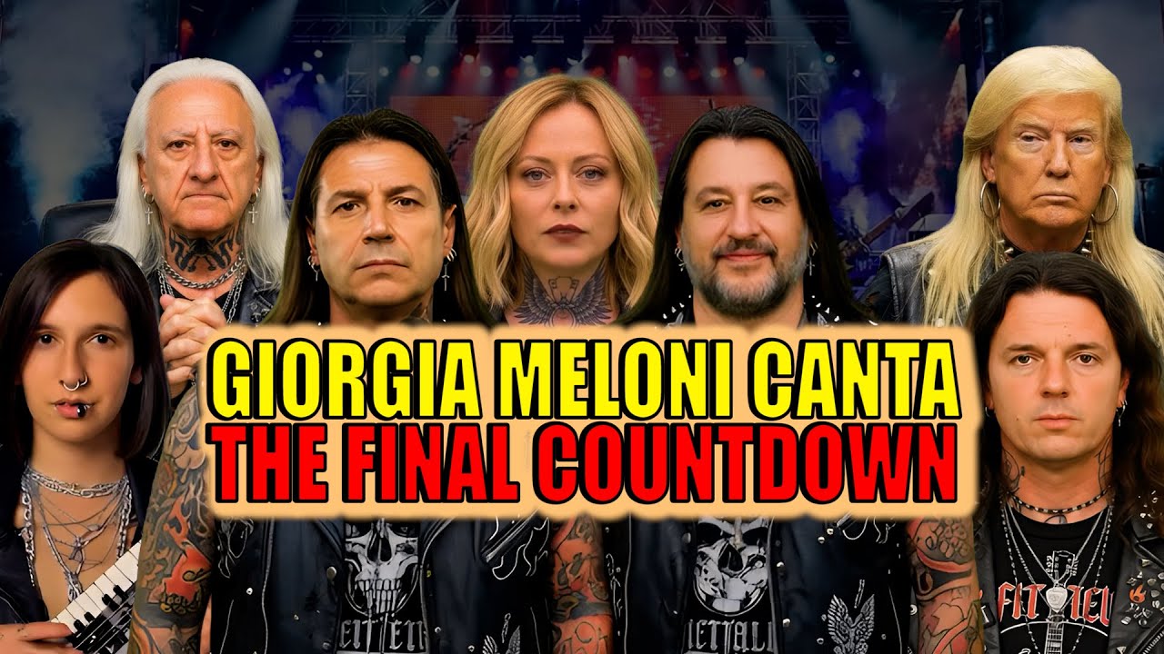 GIORGIA MELONI CANTA THE FINAL COUNTDOWN