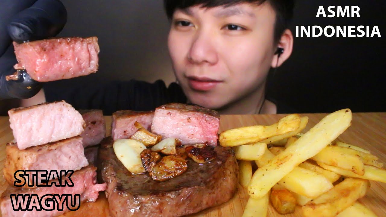 REQUEST ASMR STEAK WAGYU GAME GENSHIN IMPACT & KENTANG GORENG MUKBANG INDONESIA | Robius ASMR