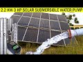 3 HP solar water pump 2.2 kw water pump installation  3 hp submersible water pump for agriculture