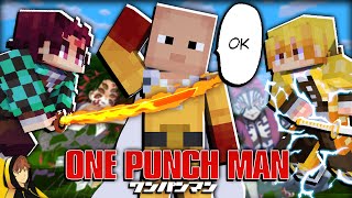 Can we SURVIVE as ONE PUNCH MAN within DEMON SLAYER?!? | Minecraft