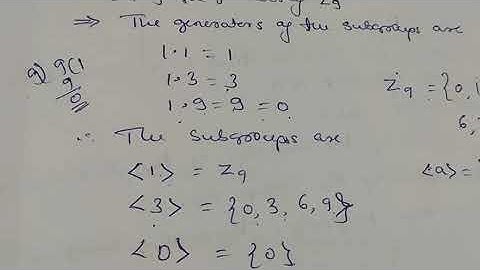 Groups (video11) problems on Cosets