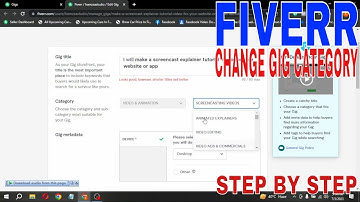 ✅  How To Change Gig Categories On Fiverr 🔴