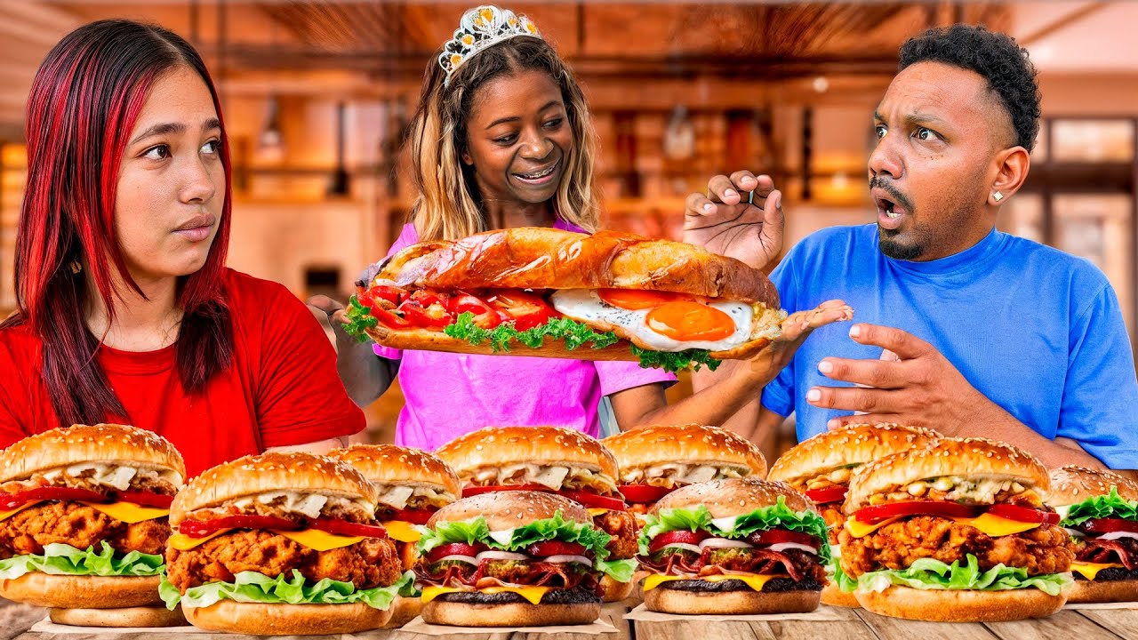 KARINITA PRUEBA AMBURGUESA GIGANTE EN LA VEGA. 