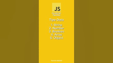 Belajar JavaScript - Tipe Data