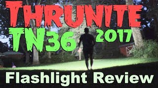 The 10000 lumen Thrunite TN36 2017 Flashlight Review.  One of the brightest available.